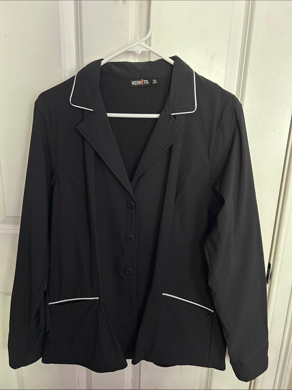 Kerrits Black Riding Blazer with White Trim